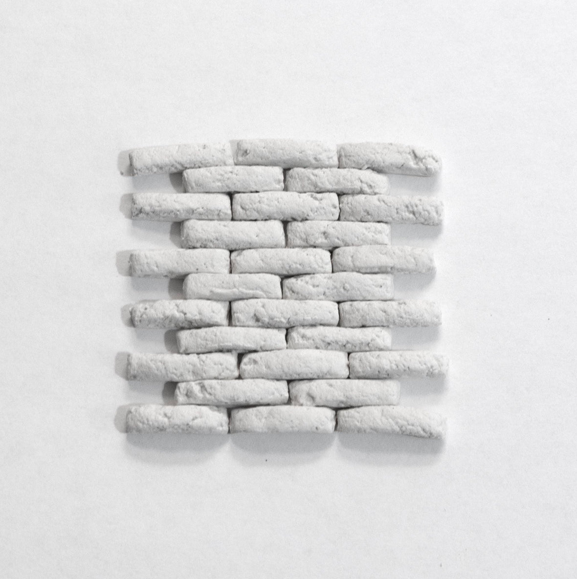 1:12 Scale White Rustic Bricks