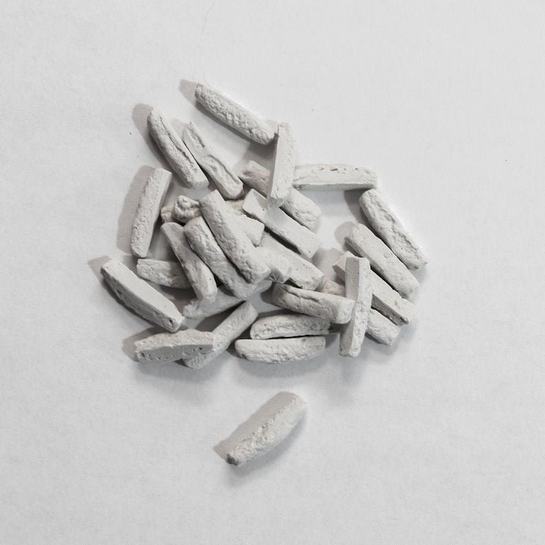 1:12 Scale White Rustic  Bricks